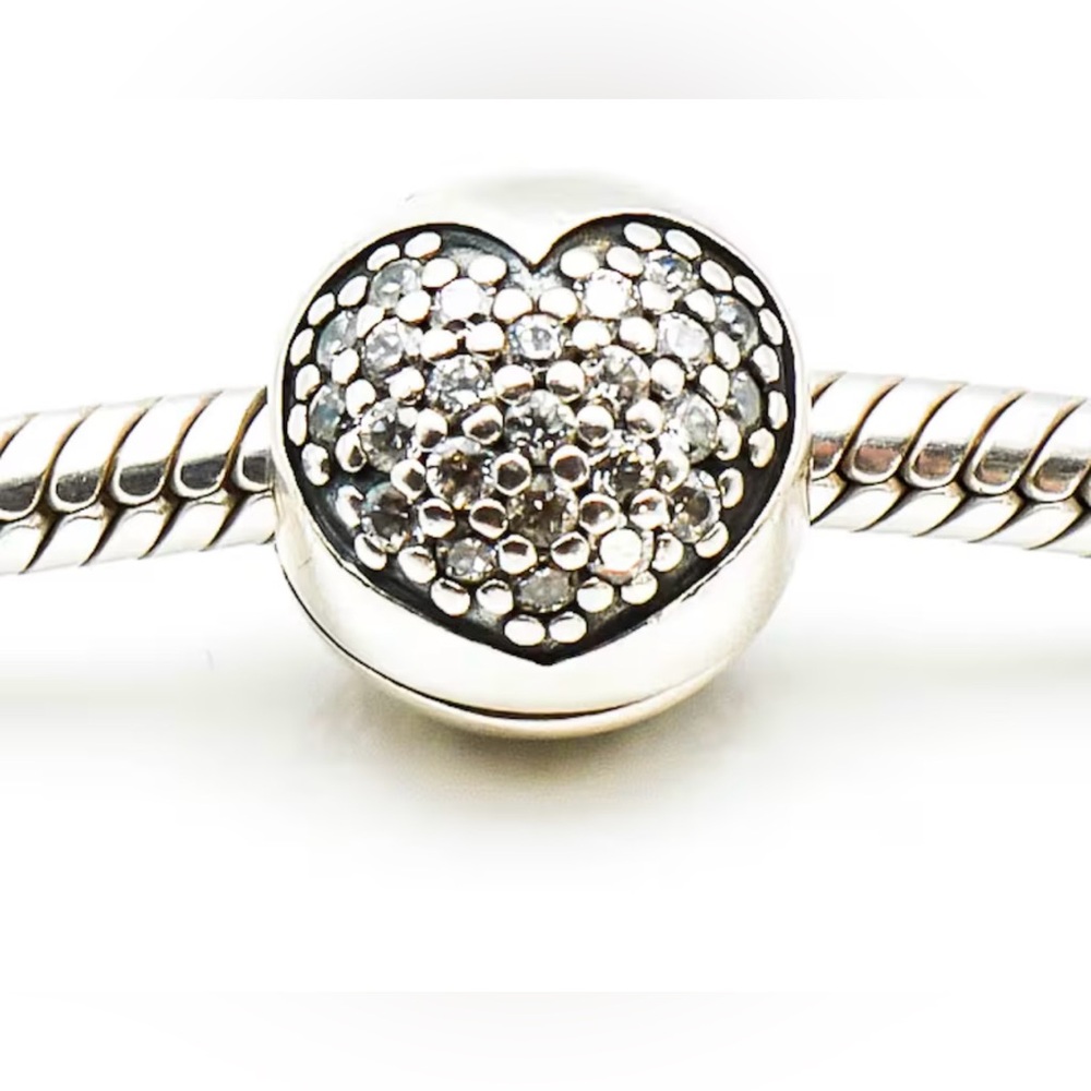 Authentic Pandora Retired ‘Love of My Life’ Clip Charm S925 Ale